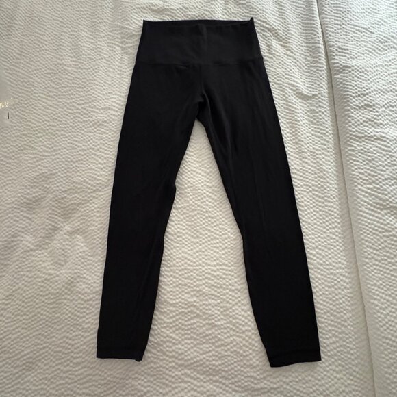 Lululemon Align Pant II Nulu Black High-Rise Yoga 25" Leggings Size 6 - Picture 2 of 9